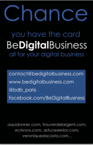 carte visite, be digital business